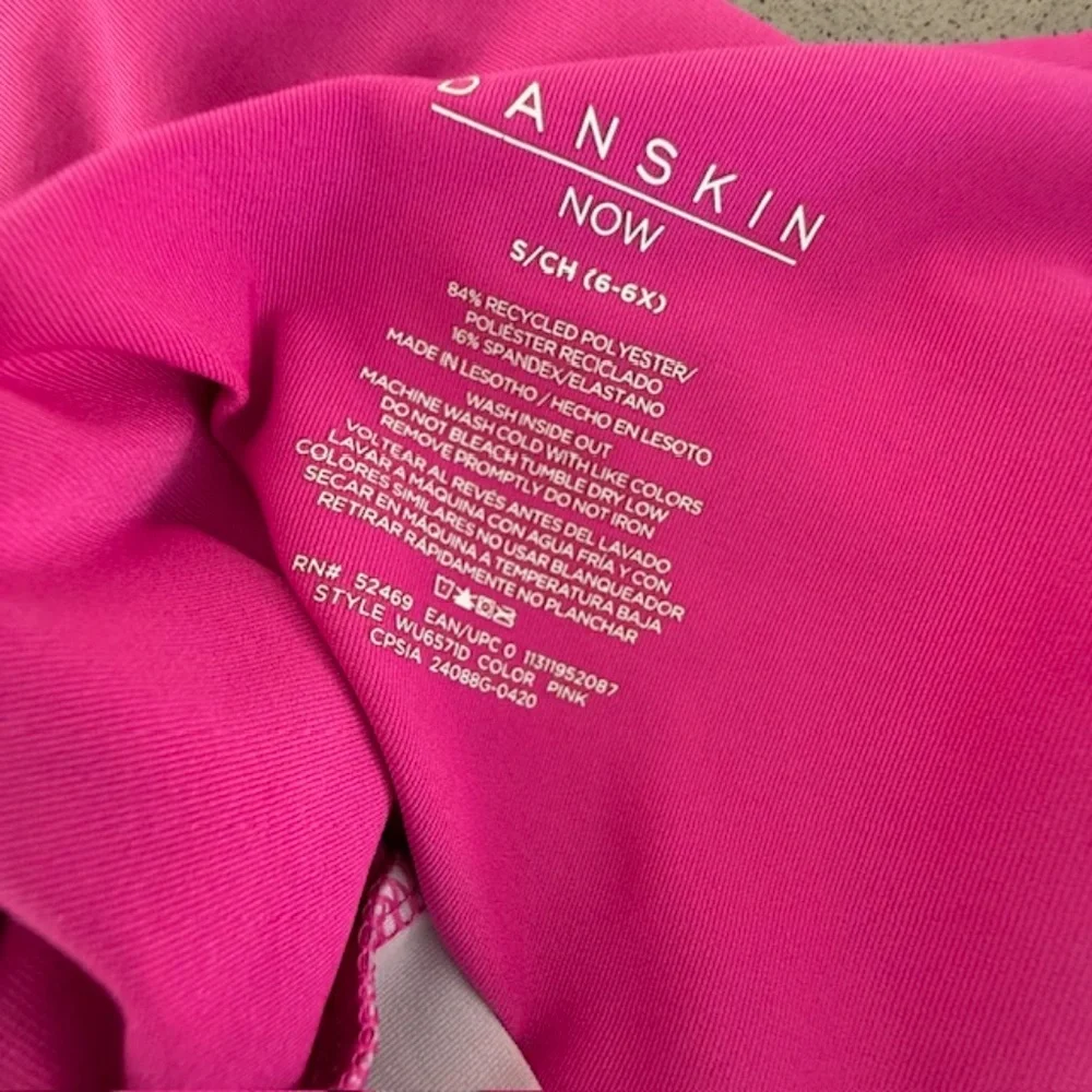 Danskin Now Long Sleeve Size 6-6X Girl's Pink & Black Leopard Print Leotard EUC